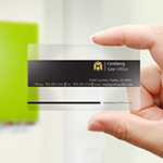 Clear Plastic Business Card