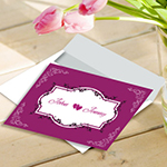 Flat invitation card