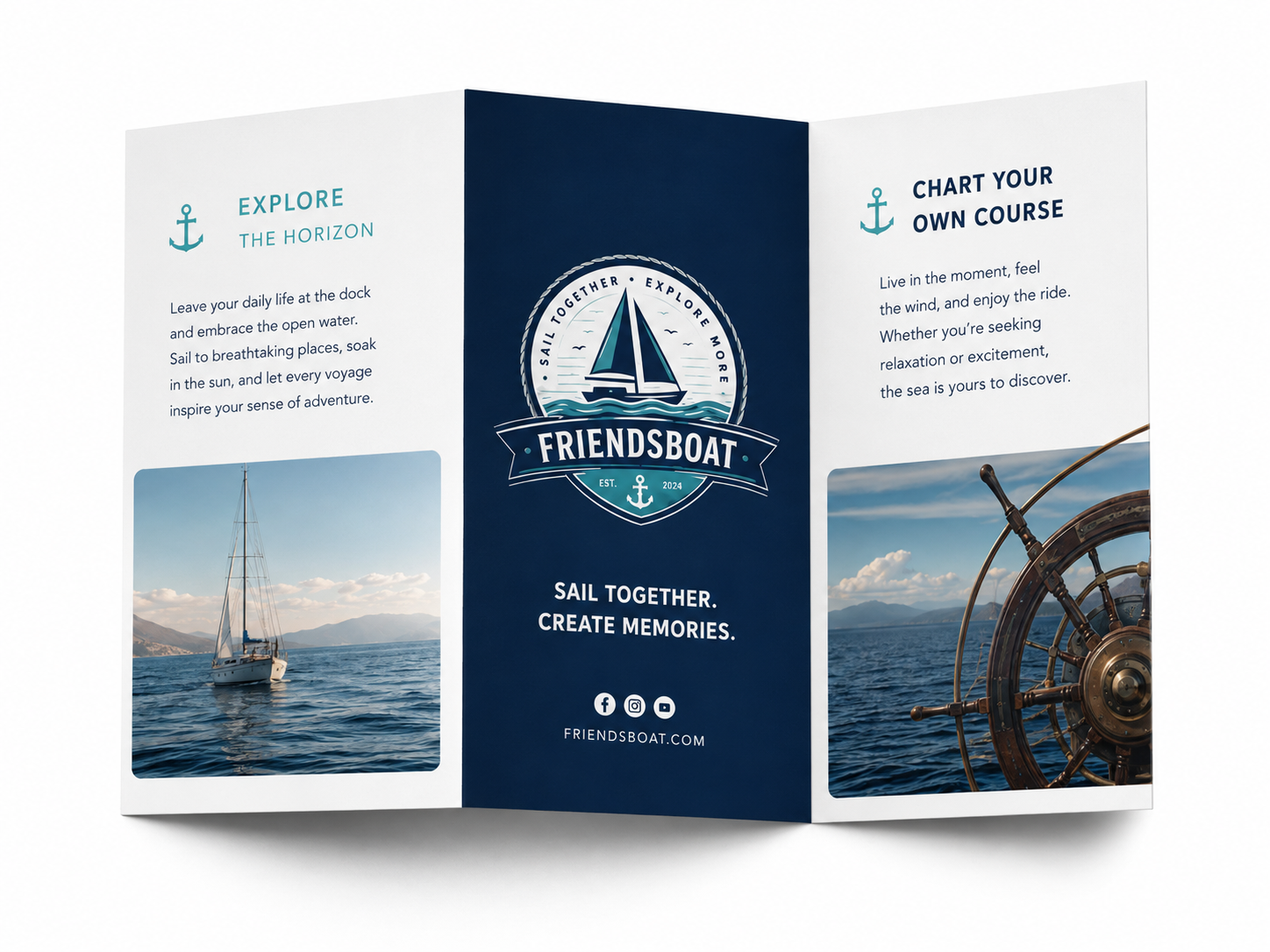 Custom printed tri-fold brochure example